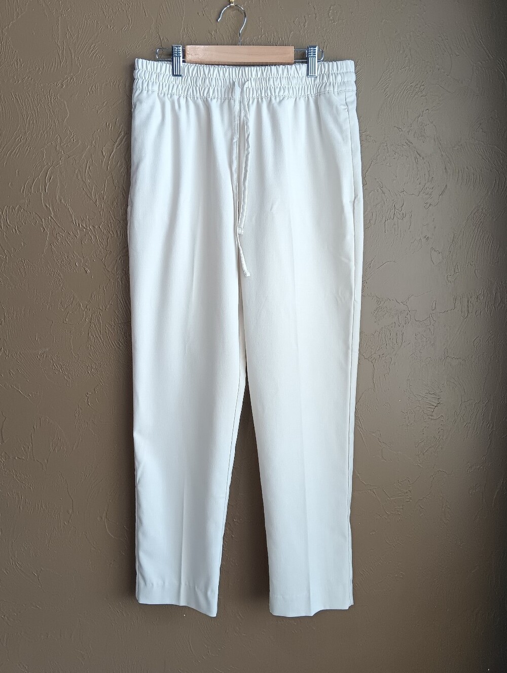 Pre Owned Banana Republic Women's Pull-On Tapered Pants Oyster Pearl Size XS $90